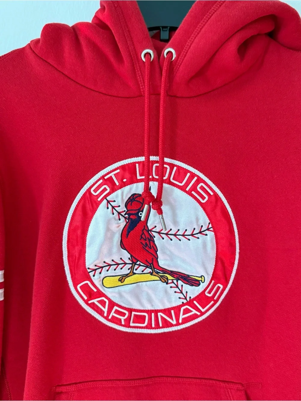 St. Louis Cardinals Red Hoodie, Embroidered Logo Youth Medium